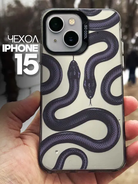 MGOO чехол на iPhone 15 змея
