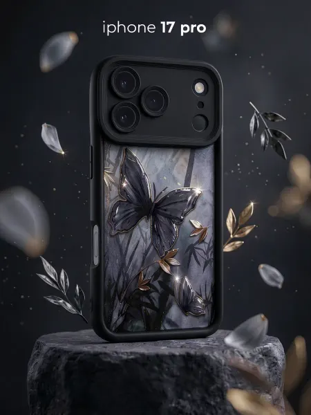 ЧЕХОЛБЕРИ Чехол с высокими бортами и принтом на Apple iPhone 17 Pro