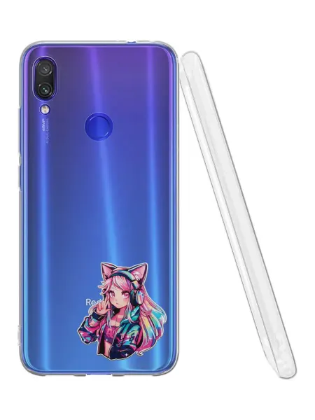 QuestCase Чехол на Xiaomi Redmi Note 7 с принтом Аниме