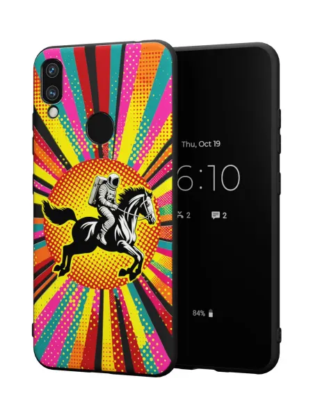 QuestCase Чехол на Xiaomi Redmi Note 7 с принтом Космонафт