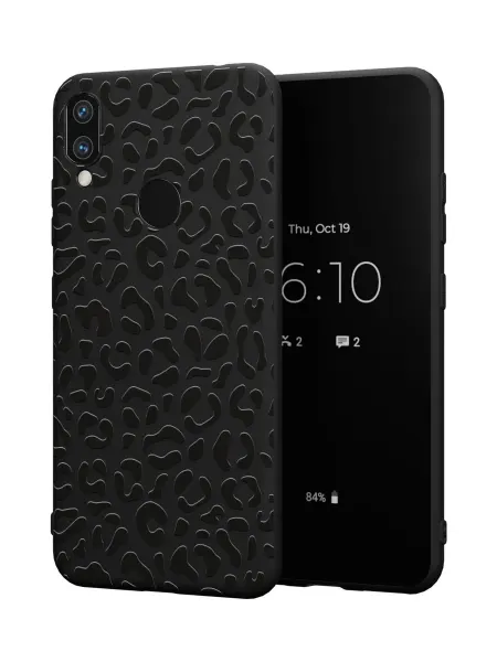 QuestCase Чехол на Xiaomi Redmi Note 7 с принтом Леопардовый
