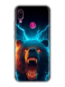 Чехол для Xiaomi RedMi Note 7 с принтом медведь (мужской) на Сяоми Редми Ноут 7