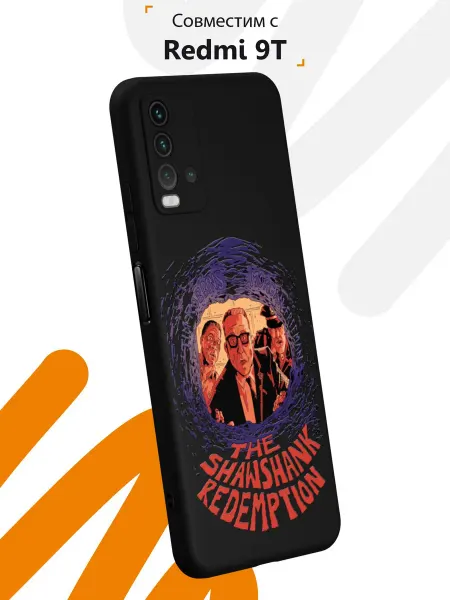 Мобилиус Чехол на Xiaomi Redmi 9T с принтом Побег из Шоушенка