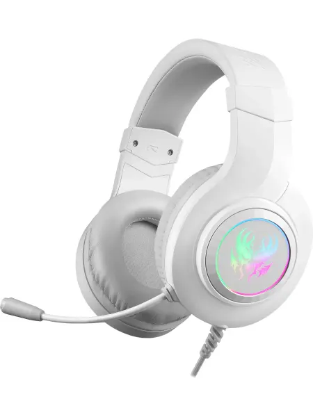 DEFENDER Наушники игровые Ghost LED, белые