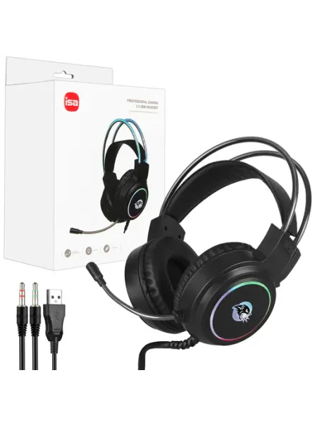 Игровые наушники ISA с RGB