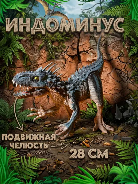 VIKFIL Большой динозавр игрушка Индоминус Рекс- фигурка