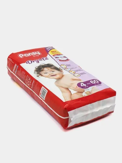 Подгузники Pansy, Jumbo №4, 7-18 кг, 60 шт