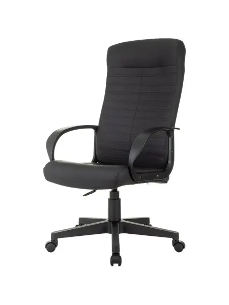 Кресло VB_EChair 659LT PU черный эко.кожа крестов. пластик