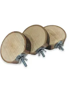 Игрушка для грызунов или птиц Полочка навесная 3 шт, d 7-8 cm