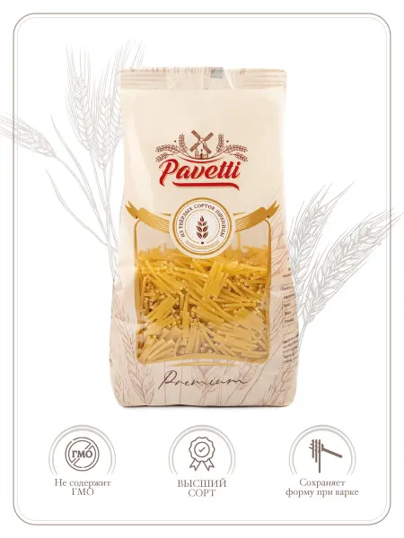 PAVETTI Макароны вермишель крупная 450 г