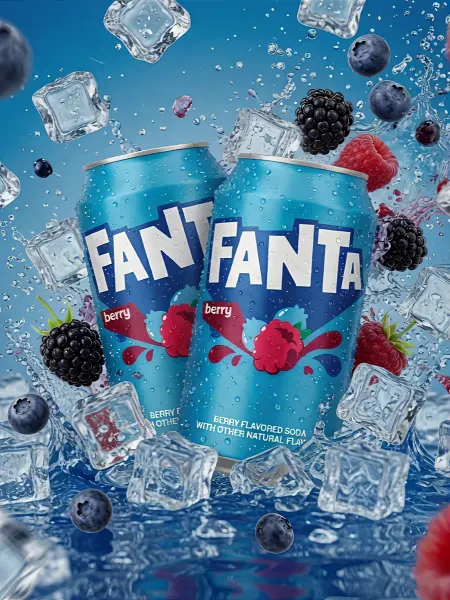 Fanta Напиток газированный лесные ягоды, 2 шт. по 355 мл