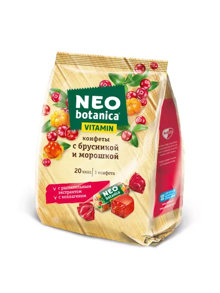 Neo-botanica Конфеты вкус брусника-морошка, 200 гр