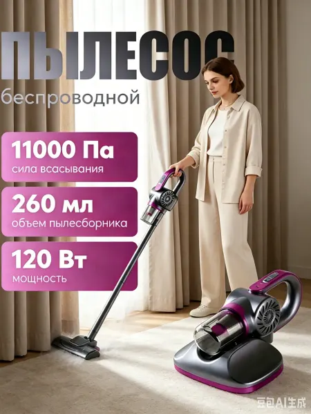 Пылесос вертикальный проводной для дома легкий