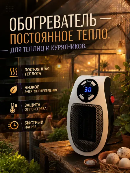 Обогреватель для теплиц и растений