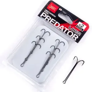 Lucky John Крючки-двойники PREDATOR LJH122, разм.10, 6шт