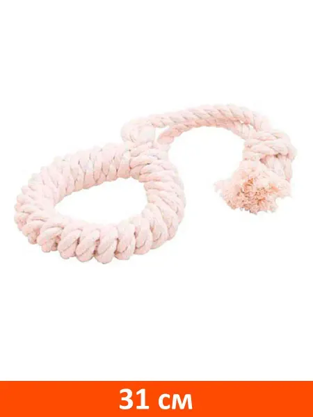 DOGLIKE Игрушка Dental Knot Кольцо канатное для собак белое 31 см