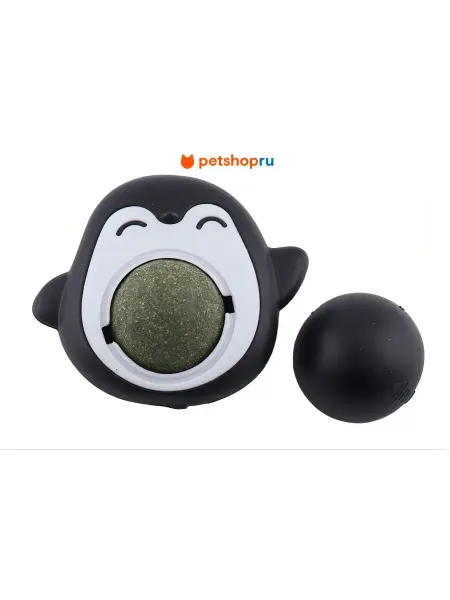 WOGY Игрушка для кошек, пингвин с мятным шариком