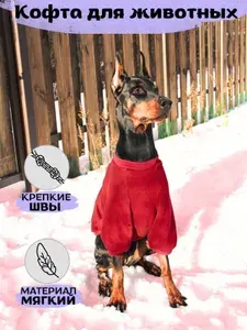 Одежда для животных. Однотонная кофта для собак и кошек