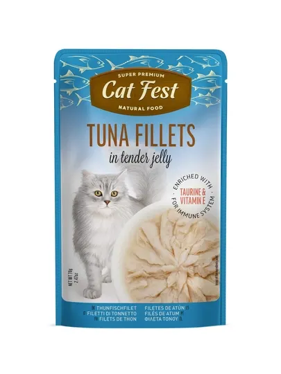 Влажный корм для кошек Cat Fest Tuna Fillets (Филе тунца в нежном желе), 70 г