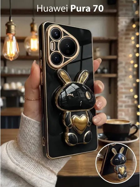 РИНОФОН Чехол подставка с попсокет на Huawei Pura 70
