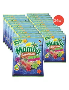 Мармелад жевательный Mamba Фрумеладки Кислые звездочки, 70 г х 24 шт.