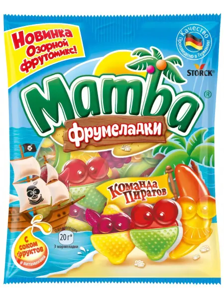 Mamba Мармелад жевательный Фрумеладки Команда пиратов, 70г