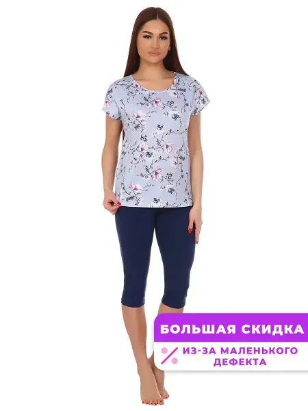 Спаленка СтокДефект Футболка женская домашняя хлопок (2-ой Сорт)