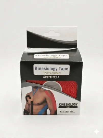 Кинезиотейп спортивный Kinesiology Tape, пластырь для мышц и суставов, 5 см х 5 м