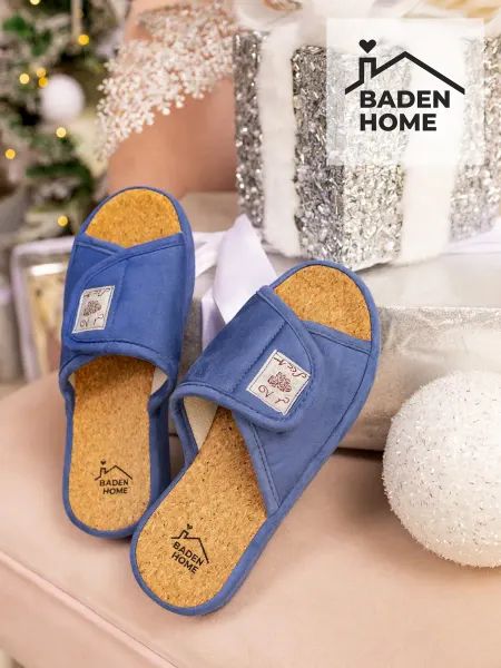 BADEN Тапочки домашние на липучке