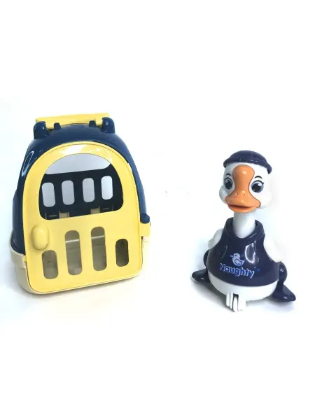 AMA_TOYS Инерционная игрушка Гусенок и домик переноска