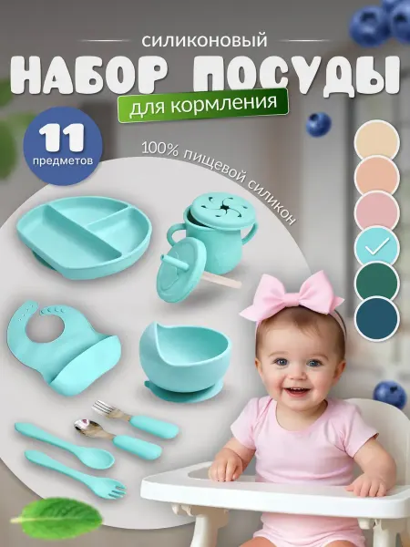 Набор детской посуды для кормления