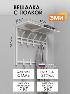 Вешалка настенная ЗМИ Торонто 22 металлическая лофт для хранения верхней одежды в коридор, черная