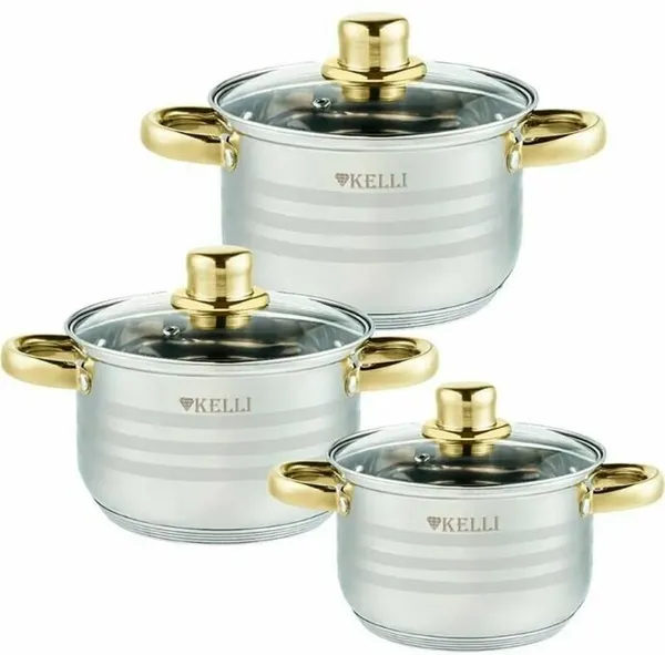 Набор кастрюль KELLI KL-4294Gold