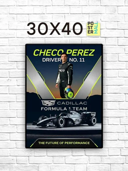 Poster Mall Постер на стену Формула 1 - Серхио Чеко Перез Cadillac 30х40