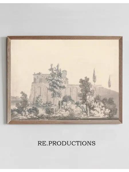 Re.productions Постер Buildings - Joseph Mallord William Turner