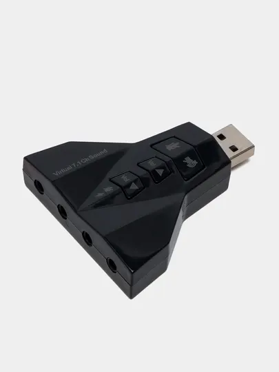USB звуковая карта 7.1 для наушников и микрофона