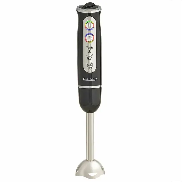 Блендер DELTA LUX DL-7039 черный: 800Вт, регул, скорости, "Турбо", LED подсветка,