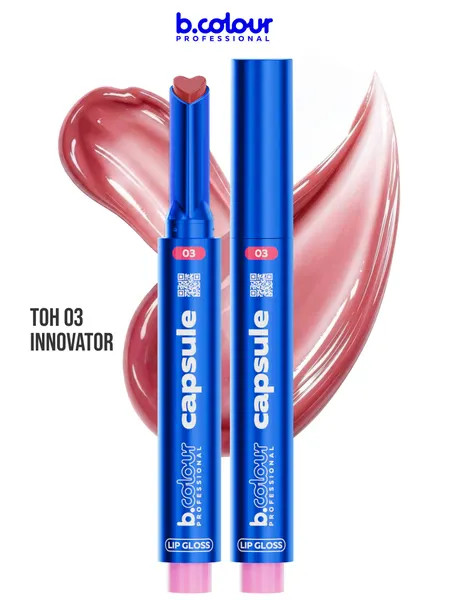B.COLOUR PROFESSIONAL Блеск для губ бальзам увлажняющий CAPSULE 03 Innovator
