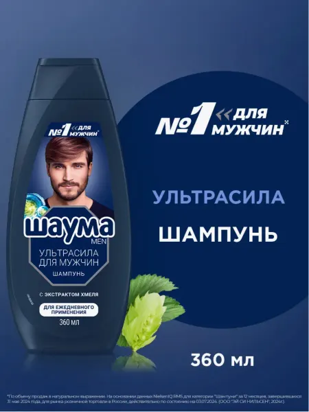 Шаума Шампунь Schauma For Men Ultra Сила 360 мл