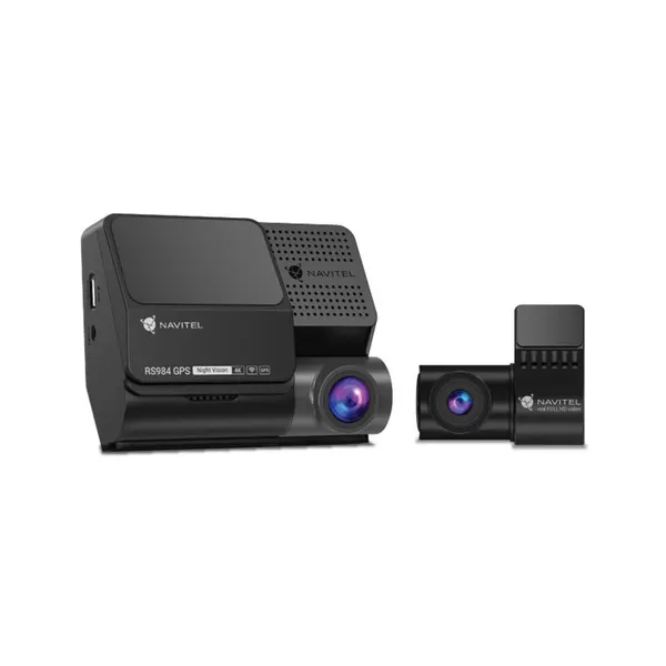 Видеорегистратор Navitel RS984 GPS 4K 2 кам, 3840х2160.3.160°, Sony 415, база радаров, Night Vision, Wi-Fi, до256