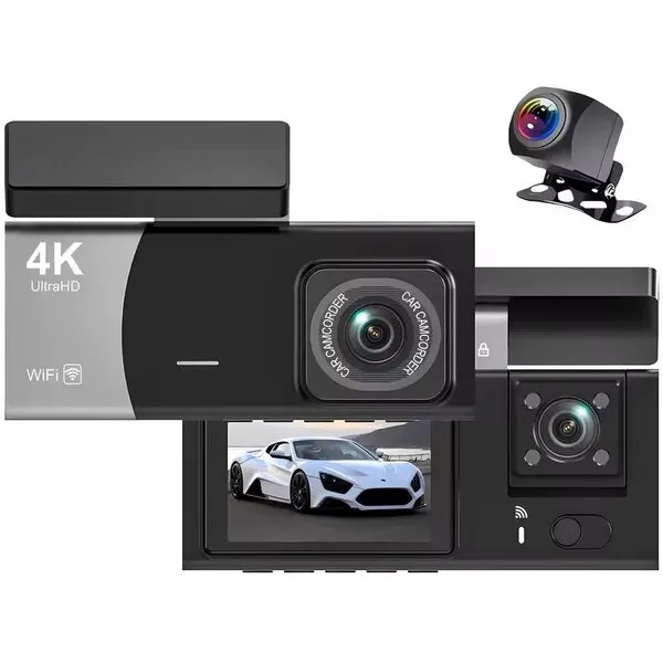 VIGO Видеорегистратор VIGO DRIVE Trio Vision 4K WiFi/3CH
