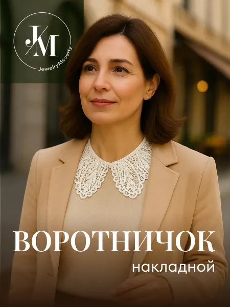 JewelryMeverly Воротник съемный накладной кружевной