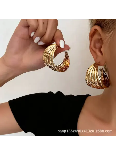 Серьги крупные