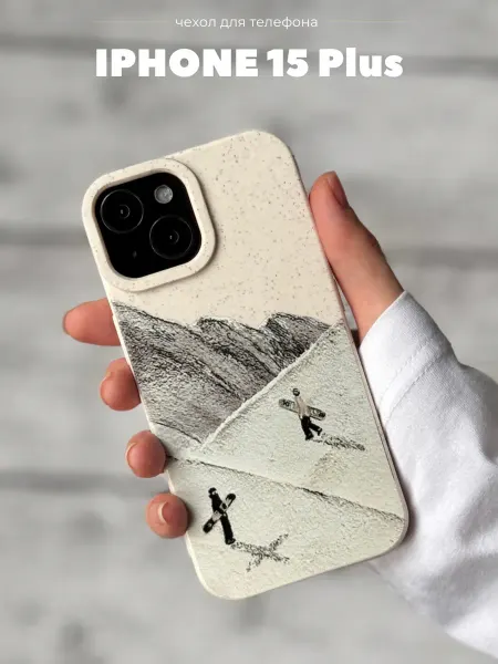 Bais_store Чехол на iPhone 15 Plus противоударный с принтом