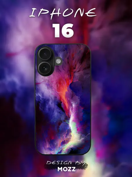 MOZZ Чехол на IPhone 16 с принтом Абстракция