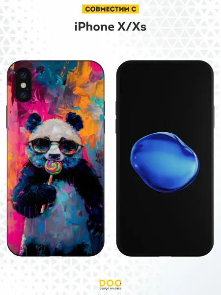 DesignOnCase Чехол на iPhone X и XS с принтом Панда