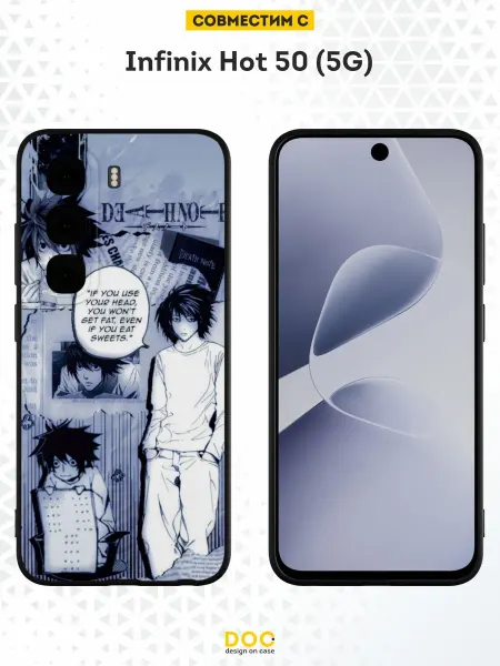 DesignOnCase Чехол на Infinix Hot 50 (5G) с принтом Аниме