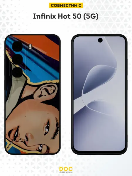 DesignOnCase Чехол на Infinix Hot 50 (5G) с принтом Намджун
