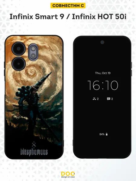 DesignOnCase Чехол на Infinix Smart 9 Infinix HOT 50i Blasphemous