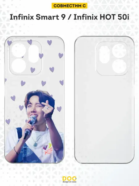 DesignOnCase Чехол на Infinix Smart 9 Infinix HOT 50i с принтом J-Hope